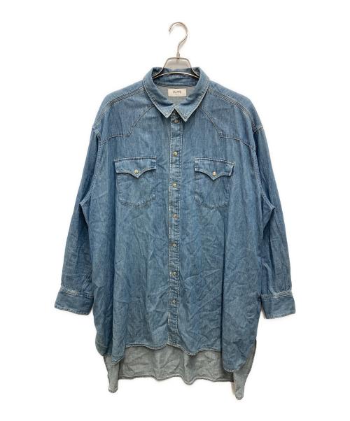CELINE（セリーヌ）CELINE (セリーヌ) デニムウエスタンシャツ インディゴ サイズ:Lの古着・服飾アイテム