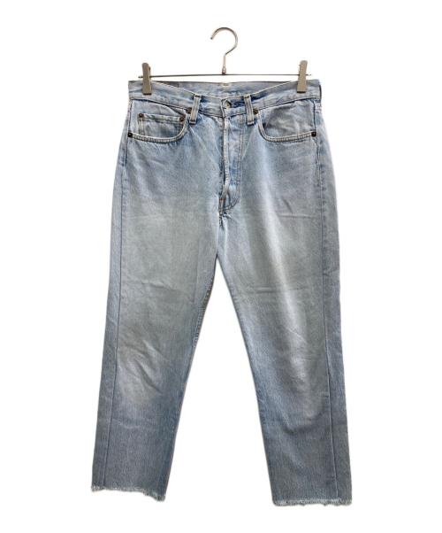 LEVI'S（リーバイス）LEVI'S (リーバイス) リメイクデニムパンツ ホワイト サイズ:サイズ不明（実寸ご確認ください）の古着・服飾アイテム