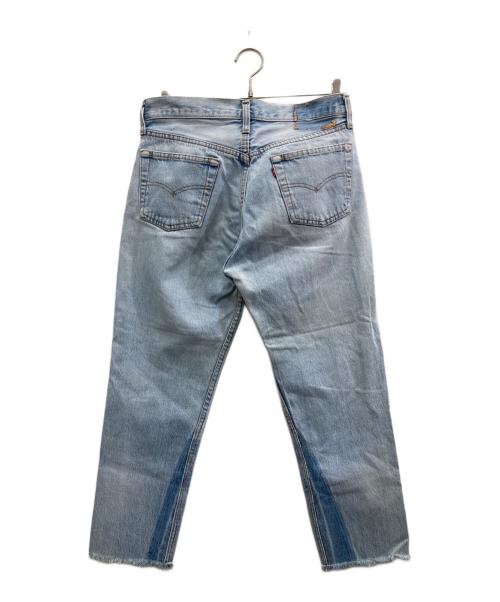 LEVI'S（リーバイス）LEVI'S (リーバイス) リメイクデニムパンツ ホワイト サイズ:サイズ不明（実寸ご確認ください）の古着・服飾アイテム