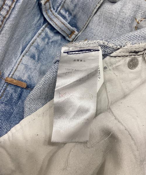 LEVI'S（リーバイス）LEVI'S (リーバイス) リメイクデニムパンツ ホワイト サイズ:サイズ不明（実寸ご確認ください）の古着・服飾アイテム