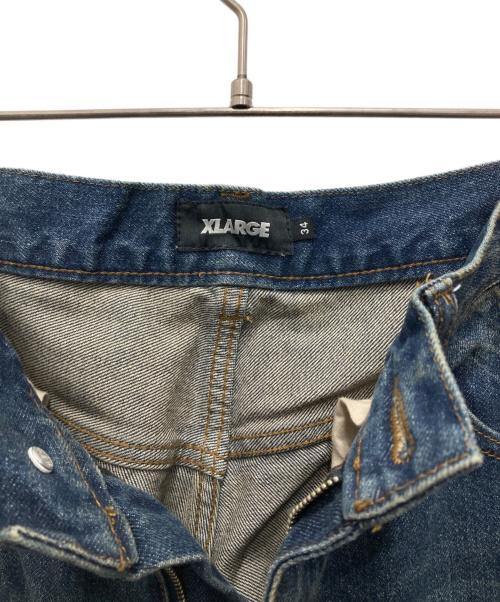 X-LARGE（エクストララージ）X-LARGE (エクストララージ) BAGGY DENIM PANTS/バギー デニム パンツ インディゴ サイズ:34の古着・服飾アイテム