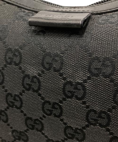 GUCCI（グッチ）GUCCI (グッチ) GGキャンバスショルダーバッグ ブラックの古着・服飾アイテム