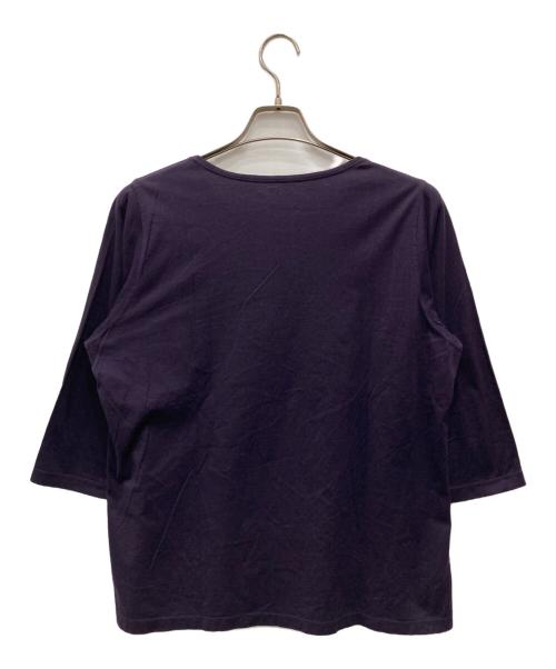 YACCO MARICARD（ヤッコマリカルド）YACCO MARICARD (ヤッコマリカルド) 切替カットソー パープル サイズ:Lの古着・服飾アイテム