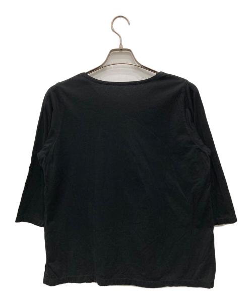 YACCO MARICARD（ヤッコマリカルド）YACCO MARICARD (ヤッコマリカルド) 切替カットソー ブラック サイズ:Lの古着・服飾アイテム