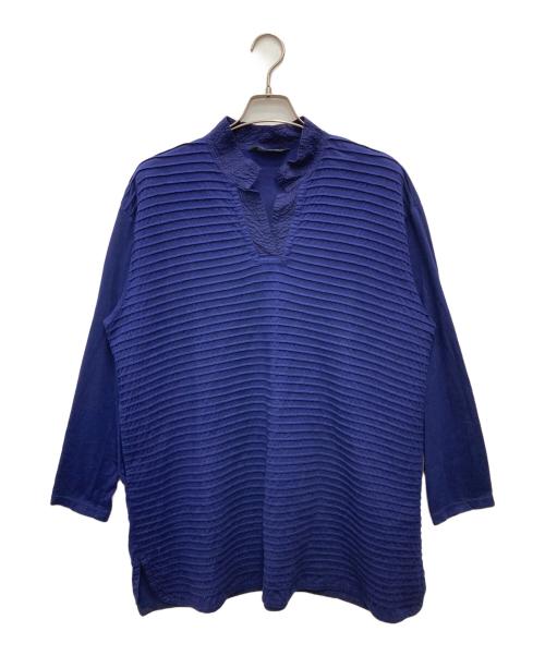 YACCO MARICARD（ヤッコマリカルド）YACCO MARICARD (ヤッコマリカルド) 切替シャツ ブルー サイズ:3の古着・服飾アイテム