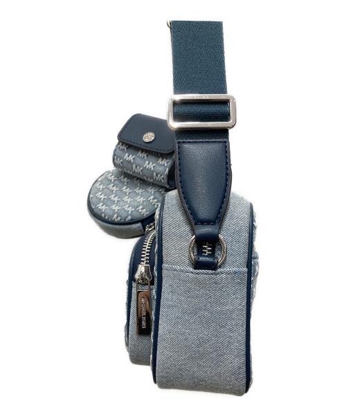 MICHAEL KORS（マイケル・コース）MICHAEL KORS (マイケル・コース) デニム地ロゴショルダーバッグ インディゴの古着・服飾アイテム