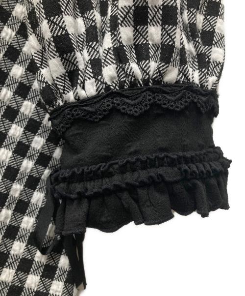 DimMoire（ディムモアール）DimMoire (ディムモアール) Coffin Dollミニワンピース ホワイト×ブラック サイズ:Mの古着・服飾アイテム