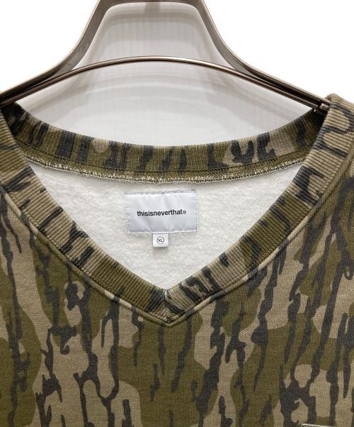 thisisneverthat（ディスイズネバーザット）thisisneverthat (ディスイズネバーザット) T.N.T. Classic HDP V Neck Vest ベージュ サイズ:XLの古着・服飾アイテム