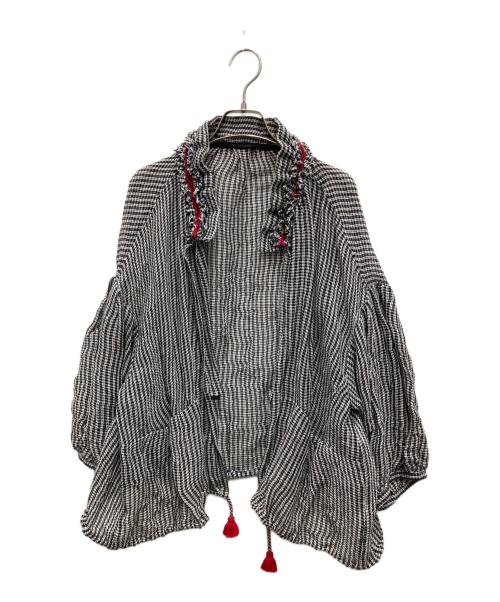 tsumori chisato（ツモリチサト）tsumori chisato (ツモリチサト) リネン混ジャケット グレー サイズ:2の古着・服飾アイテム