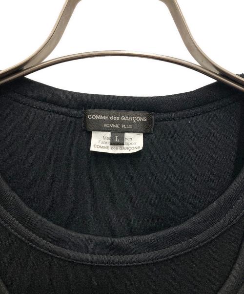 COMME des GARCONS HOMME PLUS（コムデギャルソンオムプリュス）COMME des GARCONS HOMME PLUS (コムデギャルソンオムプリュス) ドッキングロングカットソー ブラック サイズ:Lの古着・服飾アイテム