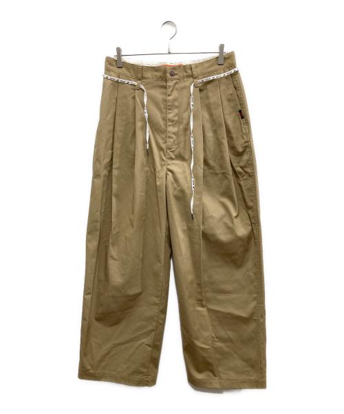 RED KAP（レッド キャップ）RED KAP (レッド キャップ) FREAK'S STORE (フリークスストア) タックワイドパンツ ベージュ サイズ:Mの古着・服飾アイテム
