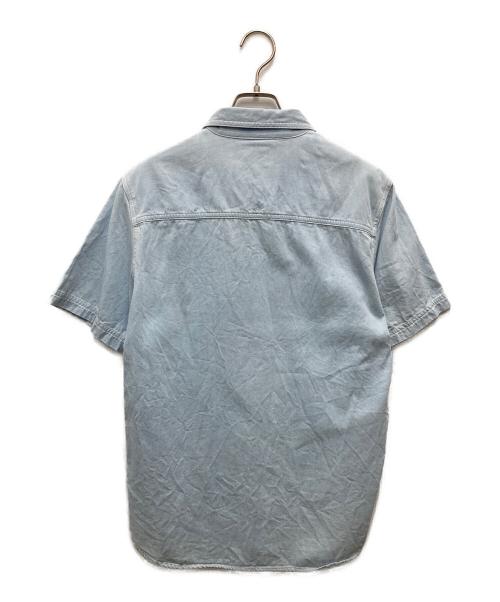 stussy（ステューシー）stussy (ステューシー) S/Sデニムシャツ スカイブルー サイズ:Sの古着・服飾アイテム
