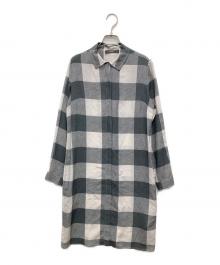 WEEKEND Max Mara（ウィークエンド マックスマーラ）の古着「シルクシャツワンピース」｜グレー