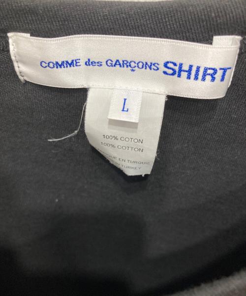 COMME des GARCONS SHIRT（コムデギャルソンシャツ）COMME des GARCONS SHIRT (コムデギャルソンシャツ) S/S TEE ブラック サイズ:Lの古着・服飾アイテム