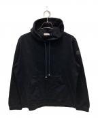 MONCLERモンクレール）の古着「Logo Patch Drawstring Hoodie」｜ネイビー