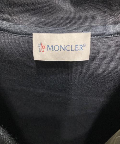 MONCLER（モンクレール）MONCLER (モンクレール) Logo Patch Drawstring Hoodie ネイビー サイズ:Lの古着・服飾アイテム