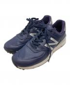 NEW BALANCEニューバランス）の古着「ゴルフシューズ」｜ネイビー
