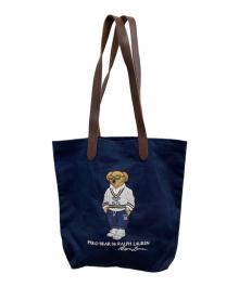 POLO RALPH LAUREN（ポロ・ラルフローレン）の古着「ベアツイルショッパートート」｜ネイビー