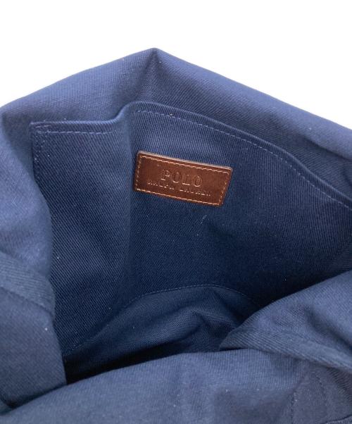 POLO RALPH LAUREN（ポロ・ラルフローレン）POLO RALPH LAUREN (ポロ・ラルフローレン) ベアツイルショッパートート ネイビー サイズ:ONE SIZEの古着・服飾アイテム
