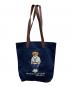 POLO RALPH LAUREN（ポロ・ラルフローレン）の古着「ベアツイルショッパートート」｜ネイビー