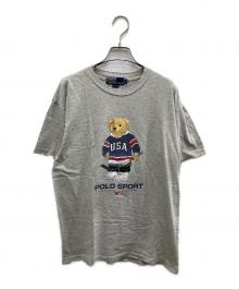 POLO RALPH LAUREN（ポロ・ラルフローレン）の古着「プリントカットソー」｜グレー