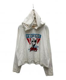 Hysteric Glamour（ヒステリックグラマー）の古着「プリントプルオーバーパーカー」｜ホワイト