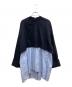 ENFOLD（エンフォルド）の古着「LAYERED PULLOVER/レイヤードプルオーバー」｜ネイビー