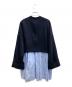 ENFOLD (エンフォルド) LAYERED PULLOVER/レイヤードプルオーバー ネイビー サイズ:38：10000円