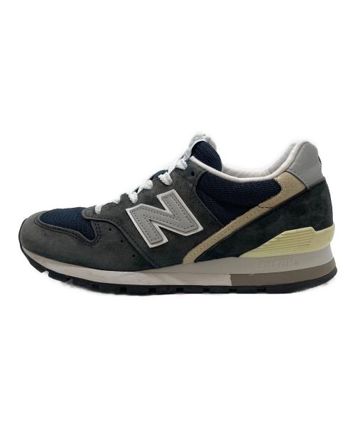 NEW BALANCE（ニューバランス）NEW BALANCE (ニューバランス) U996NV ネイビー×ベージュ サイズ:24の古着・服飾アイテム