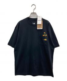 THE NORTH FACE（ザ ノース フェイス）の古着「ショートスリーブフラッシュドライフラワーロゴティー」｜ブラック