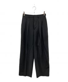 NOLLEY'S（ノーリーズ）の古着「ハイスペックプレミアムトロ セミワイドパンツ」｜ブラック