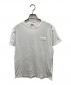 VALENTINOヴァレンティノ）の古着「VLTN TAG Tシャツ/ヴァレンティノ タグ ティーシャツ」｜ホワイト