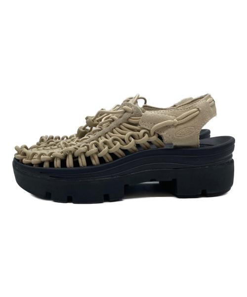 KEEN（キーン）KEEN (キーン) ユニークPLT ベージュ×ブラック サイズ:23の古着・服飾アイテム