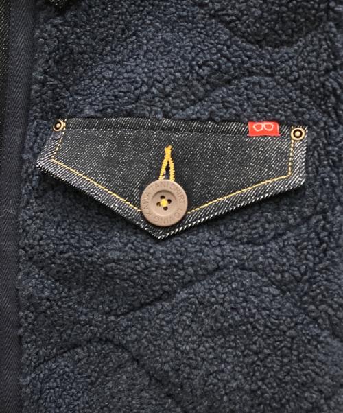 KAWATANI SHIRT（カワタニシャツ）KAWATANI SHIRT (カワタニシャツ) ボアキルトジャケット ネイビー サイズ:L 未使用品の古着・服飾アイテム