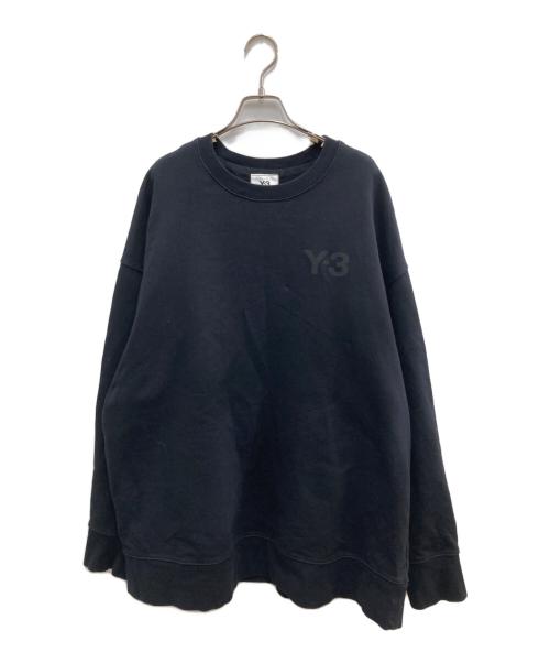 Y-3（ワイスリー）Y-3 (ワイスリー) ロゴクルーネックスウェット ブラック サイズ:XXLの古着・服飾アイテム