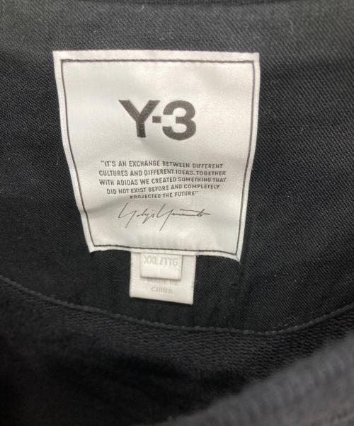 Y-3（ワイスリー）Y-3 (ワイスリー) ロゴクルーネックスウェット ブラック サイズ:XXLの古着・服飾アイテム