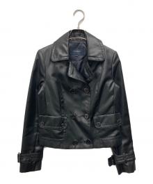 BURBERRY LONDON（バーバリーロンドン）の古着「ポリダブルジャケット」｜ブラック