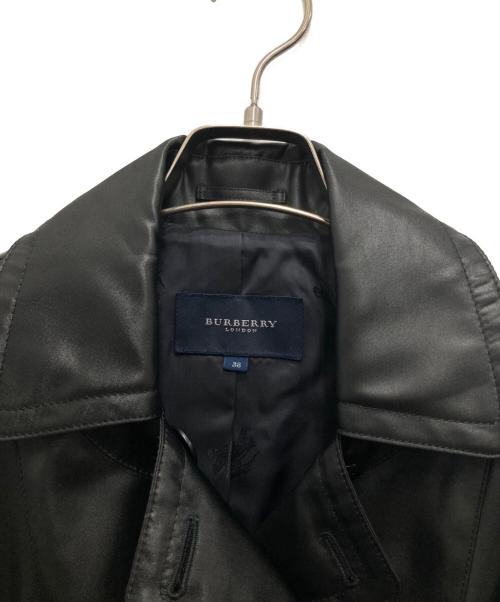 BURBERRY LONDON（バーバリーロンドン）BURBERRY LONDON (バーバリーロンドン) ポリダブルジャケット ブラック サイズ:38の古着・服飾アイテム