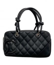CHANEL（シャネル）の古着「ミニボーリングバッグ/カンボンライン」｜ブラック