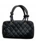 CHANEL（シャネル）の古着「ミニボーリングバッグ/カンボンライン」｜ブラック