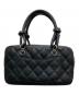 CHANEL (シャネル) ミニボーリングバッグ/カンボンライン ブラック：400000円