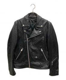 JACKROSE（ジャックローズ）の古着「レザーライダースジャケット」｜ブラック