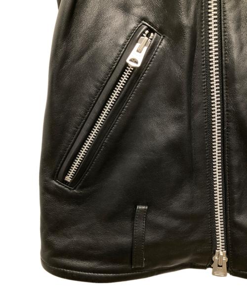 JACKROSE（ジャックローズ）JACKROSE (ジャックローズ) レザーライダースジャケット ブラック サイズ:4の古着・服飾アイテム