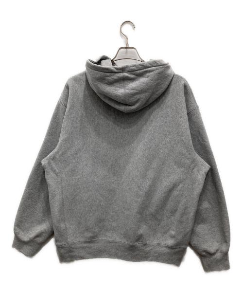 SUPREME（シュプリーム）Supreme (シュプリーム) Box Logo Hooded Sweatshirt グレー×ネイビー サイズ:Lの古着・服飾アイテム