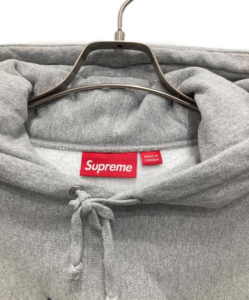 SUPREME（シュプリーム）Supreme (シュプリーム) Box Logo Hooded Sweatshirt グレー×ネイビー サイズ:Lの古着・服飾アイテム