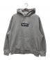 Supreme（シュプリーム）の古着「Box Logo Hooded Sweatshirt」｜グレー×ネイビー