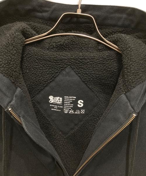BLUCO WORK GARMENT（ブルコ ワーク ガーメント）BLUCO WORK GARMENT (ブルコ ワーク ガーメント) ジップジャケット ブラック サイズ:Sの古着・服飾アイテム