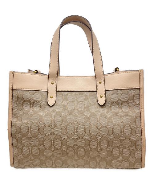 COACH（コーチ）COACH (コーチ) ハンドバッグ ベージュの古着・服飾アイテム