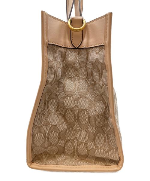 COACH（コーチ）COACH (コーチ) ハンドバッグ ベージュの古着・服飾アイテム