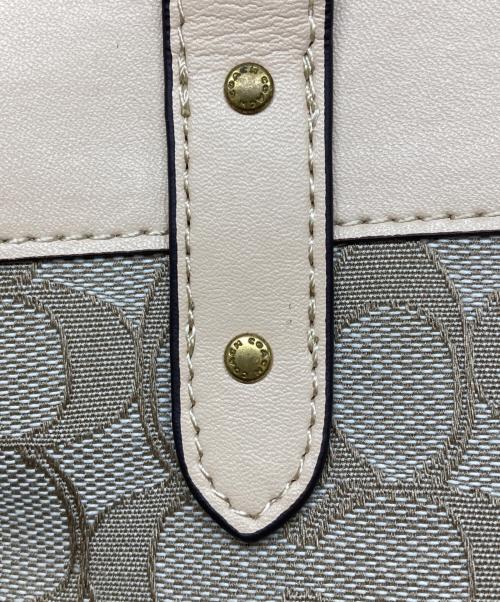 COACH（コーチ）COACH (コーチ) ハンドバッグ ベージュの古着・服飾アイテム